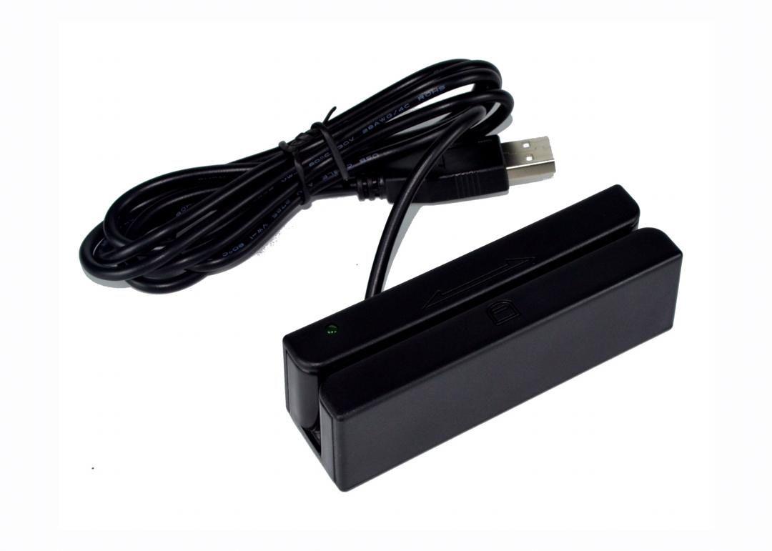 Leitor de Cartões de Banda Magnética PREMIER BM-90 (USB - Leitura de 3 pistas - Preto)