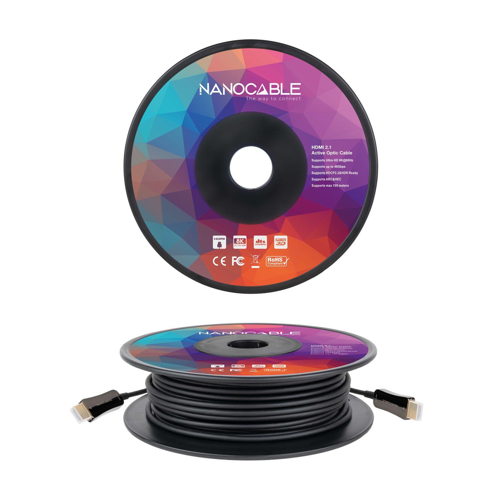 Cabo HDMI NANOCABLE 10.15.2140 (40 m - 120 Hz - HDMI Type A - Preto) — miniatura 2