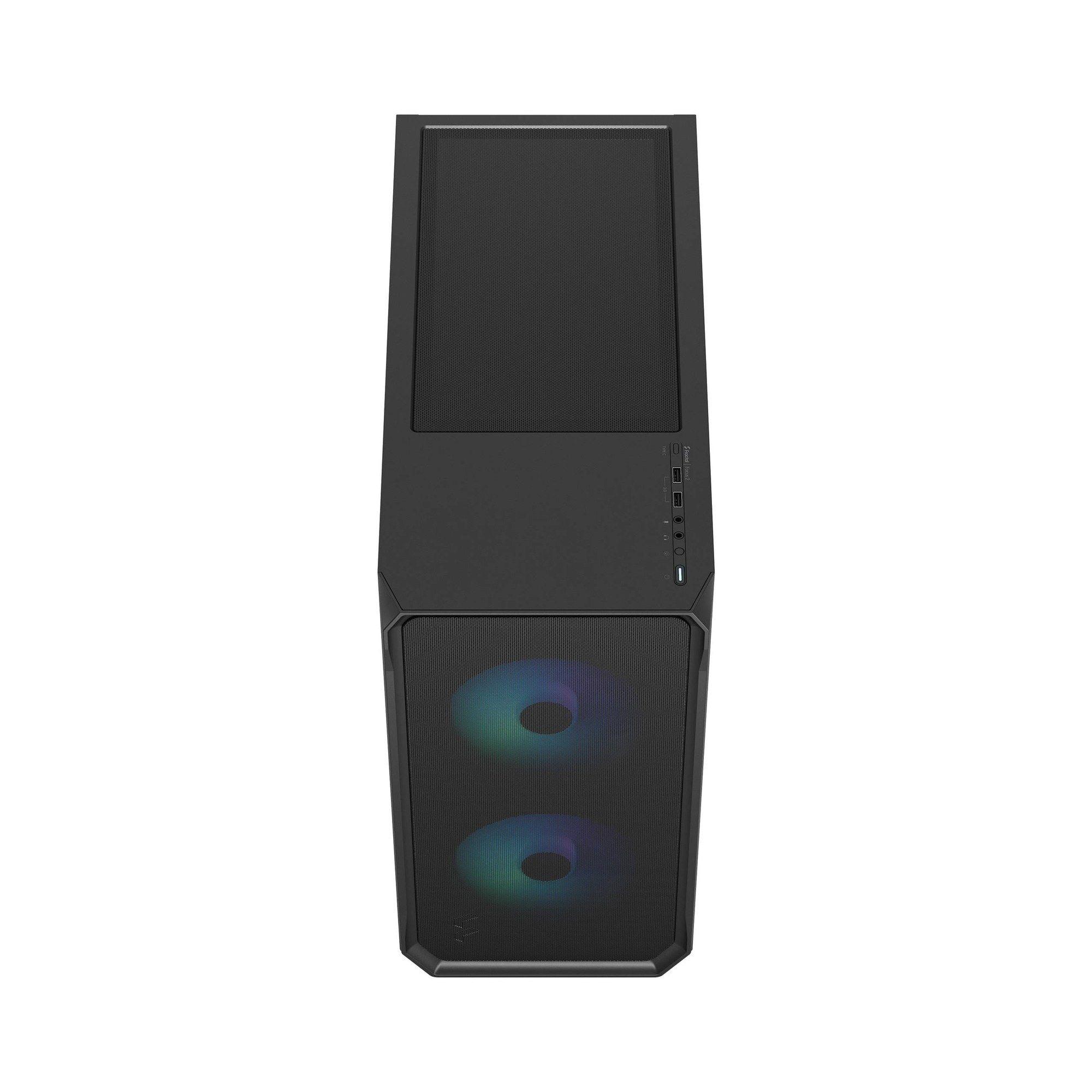 Caixa ATX FRACTAL DESIGN Focus 2 (ATX, Micro ATX, Mini-ITX - Mini-ITX, ATX, Micro ATX - Aço, vidro temperado - Preto) — miniatura 4