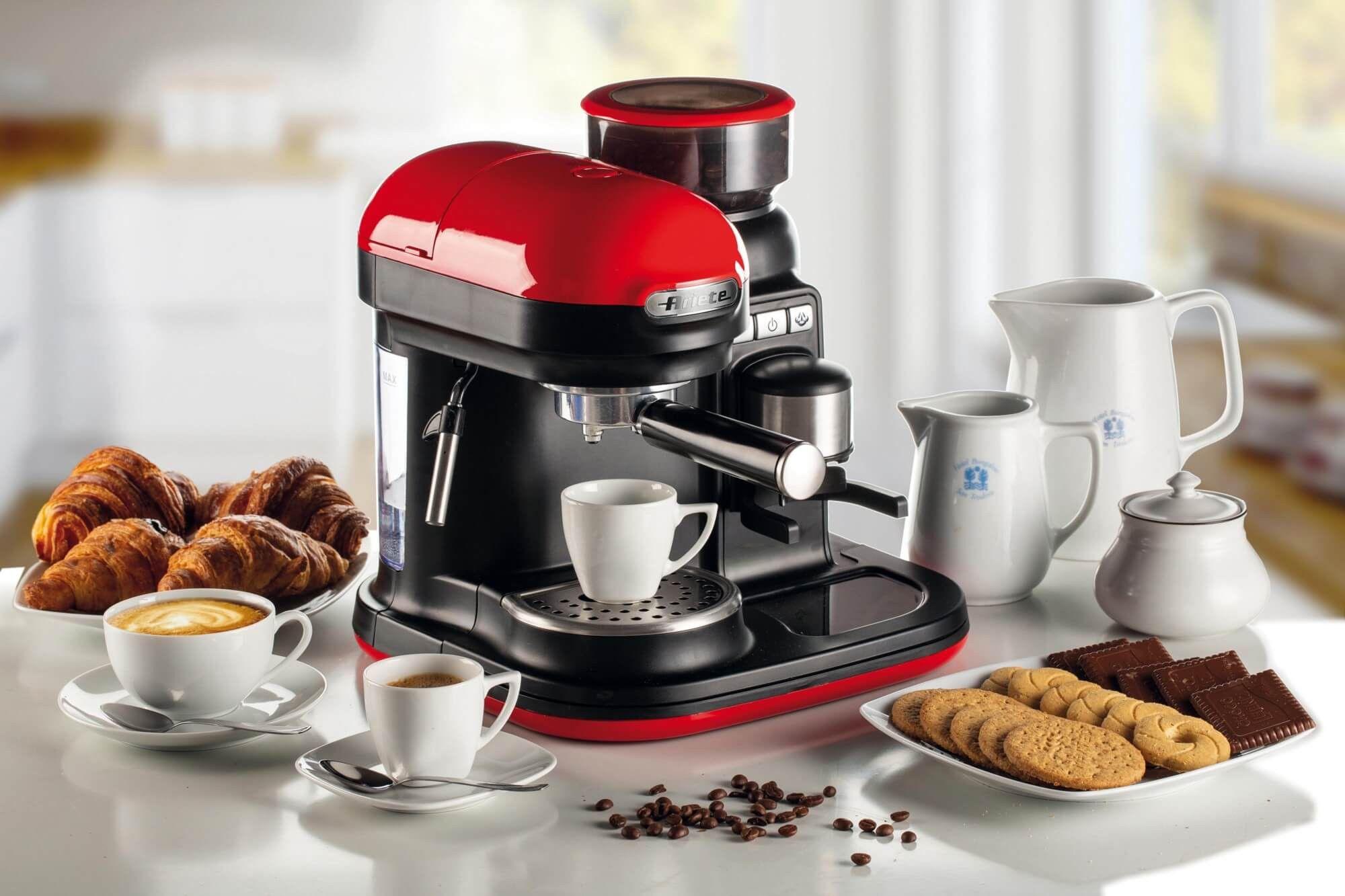 Máquina de Café Expresso Manual ARIETE Moderna 1318/00 (Café moído e grãos de café - 1080 W - 15 bar - Vermelho), miniatura 9