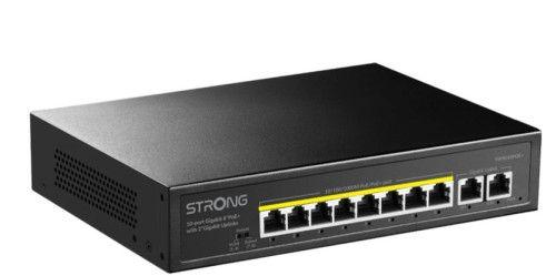 Switch de Rede STRONG SW8010POE+ (Gigabit Ethernet)