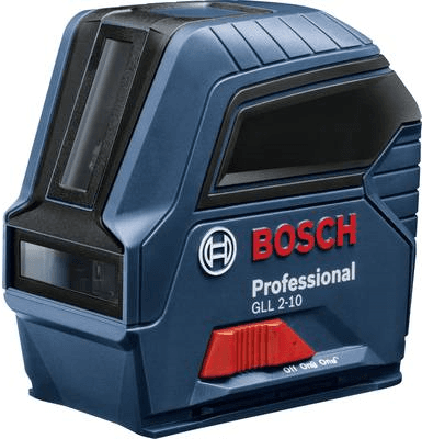 Nível Laser de Linhas BOSCH GLL 2-10 Professional (Preto, Azul e Vermelho)