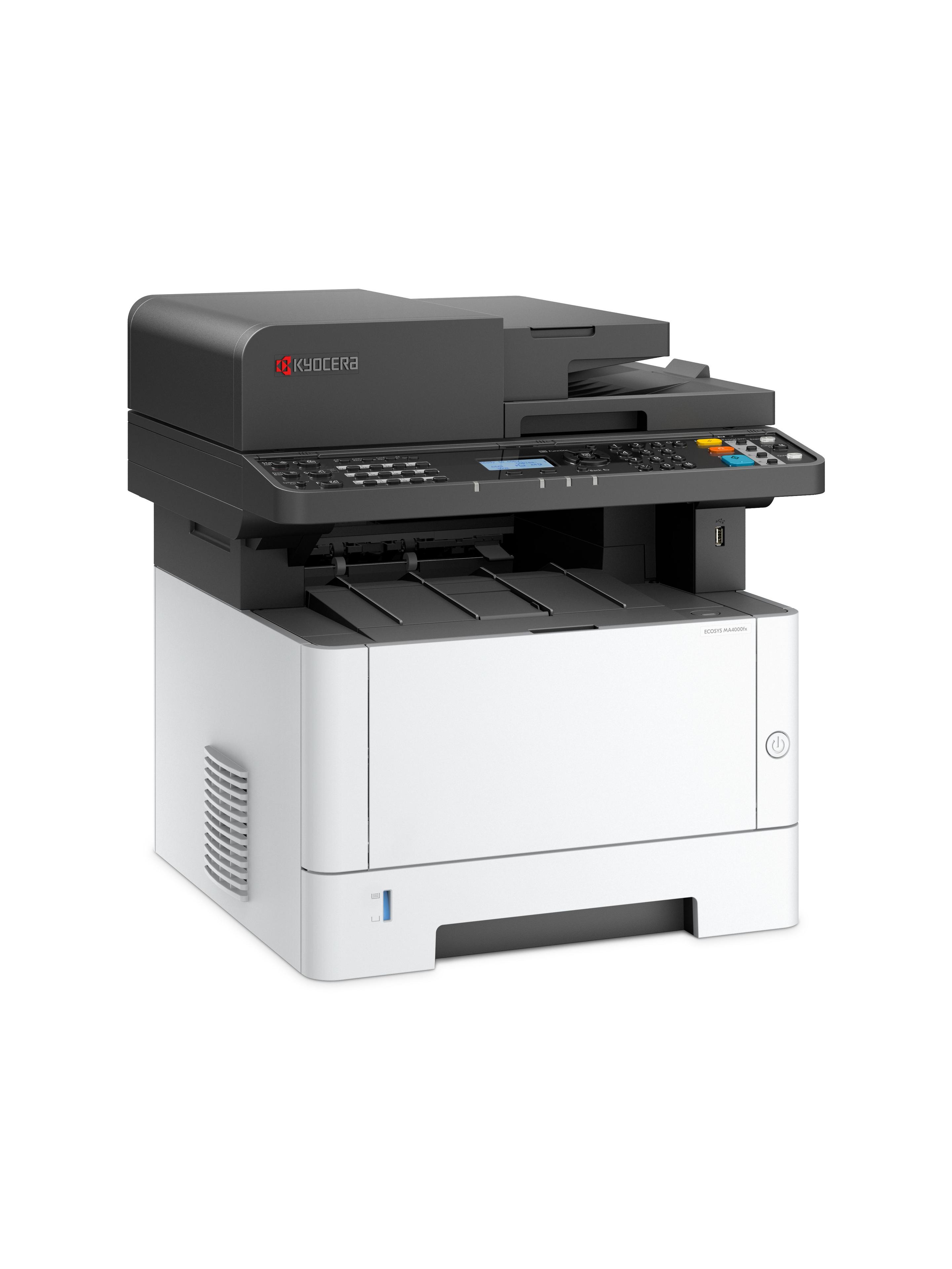 Impressora Multifunções Laser Monocromática KYOCERA ECOSYS MA4000fx (A4 - Impressão a preto e branco - 350 folhas - Preto e Branco) — miniatura 2