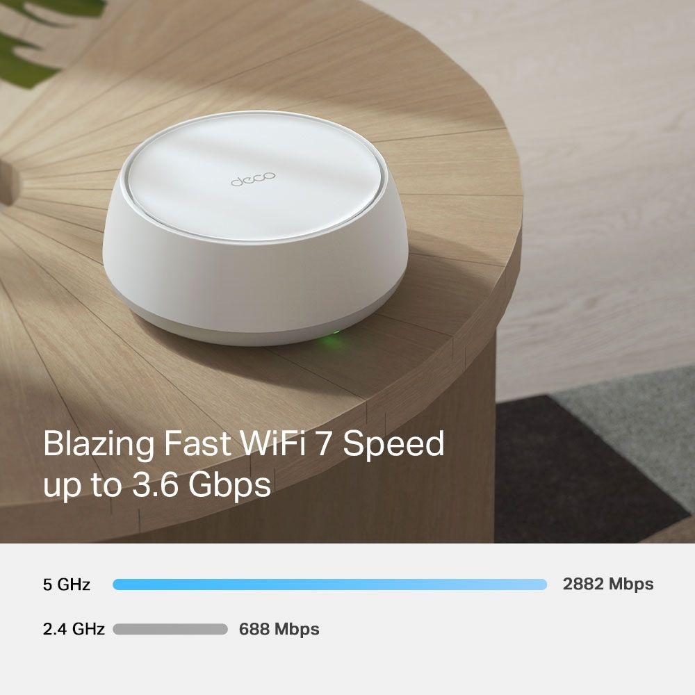 Sistema Wi-Fi Mesh TP-LINK Deco BE25 (Wi-Fi 7 - 2882 Mbit/s - Banda dupla - Branco) — miniatura 4