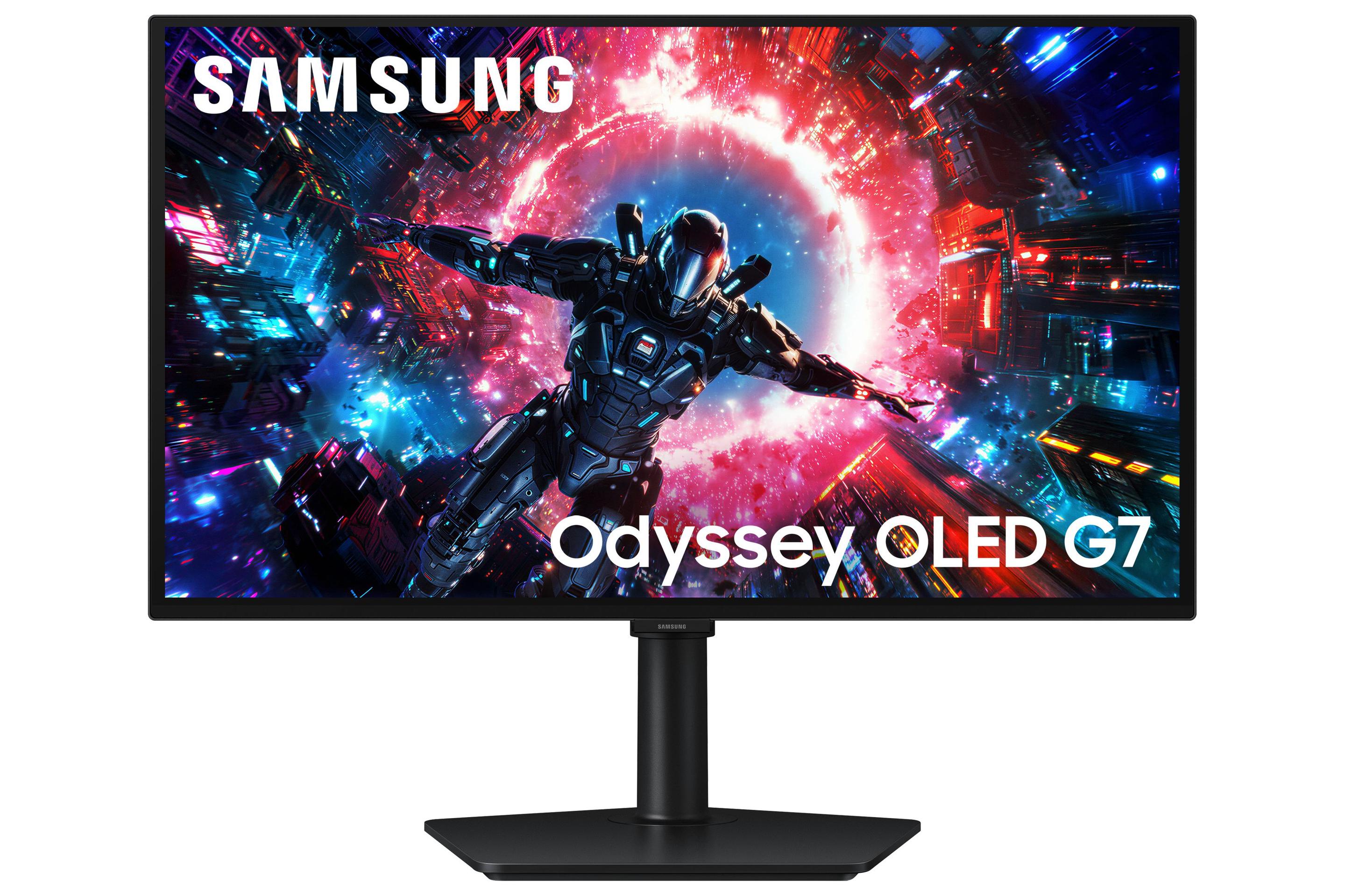 Monitor SAMSUNG Odyssey OLED G7 G70SH (27" - OLED - 165 Hz - Preto)