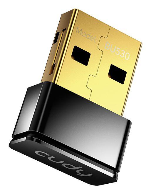 Adaptador Bluetooth USB CUDY BU530 (1 unidade - USB Type-A - Preto)