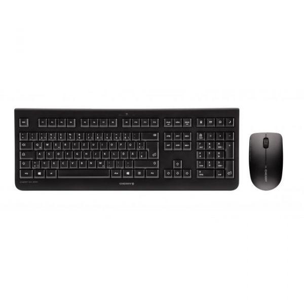 Conjunto de Teclado e Rato CHERRY JD-0710DE-2 / DW0710B (Alemão - Mecânico - Tamanho completo - Preto)