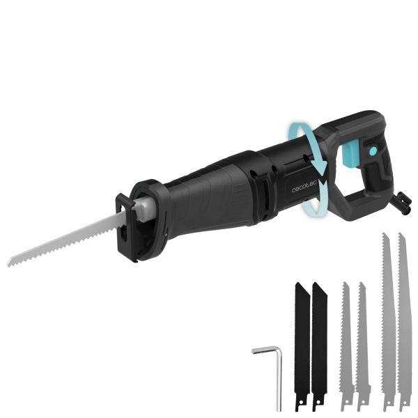 Serra de Sabre CECOTEC LongFlex 710 Pro (710 W - Com fios - Preto/Azul)