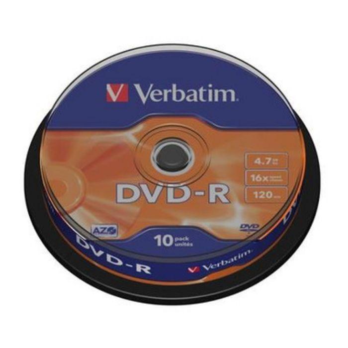 Discos Graváveis VERBATIM DVD-R (4,7 GB - 16x - Pack de 10) — miniatura 2