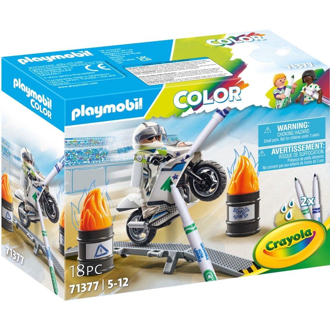 Conjunto de Construção PLAYMOBIL Color Mota de Motocross 71377 (5 anos - Multicor)