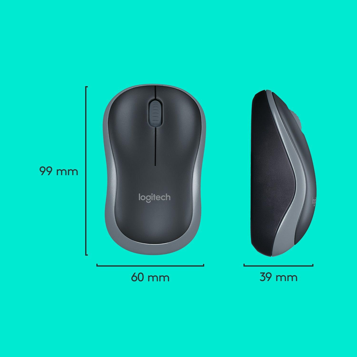 Conjunto Teclado e Rato LOGITECH MK270 (Estados Unidos - Tamanho completo - RF Wireless - Preto) — miniatura 8