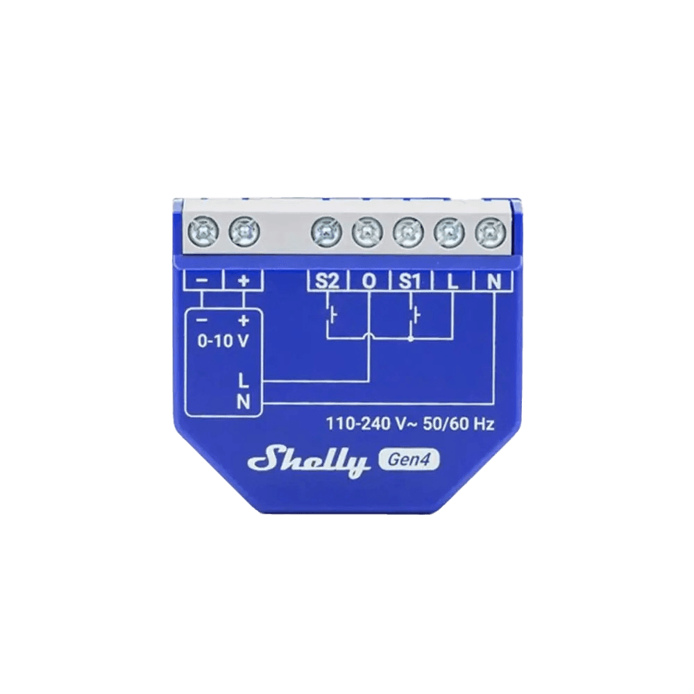 Regulador de Intensidade SHELLY Dimmer 0/1-10V PM Gen4 (Wi-Fi - Relé 13 A)