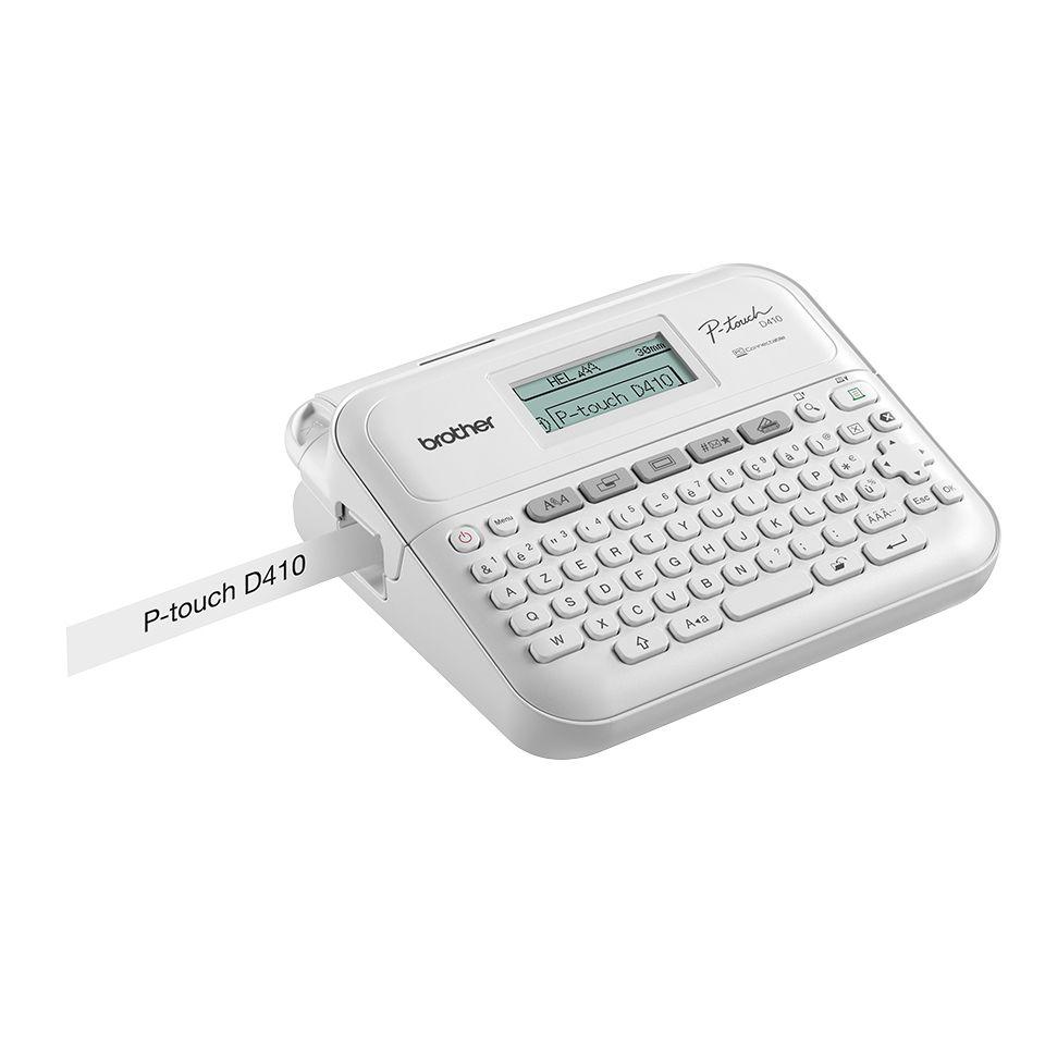 Rotuladora Eletrónica BROTHER PT-D410 (Com fios - 3,5 / 6 / 9 / 12 / 18 mm - Branco), miniatura 4