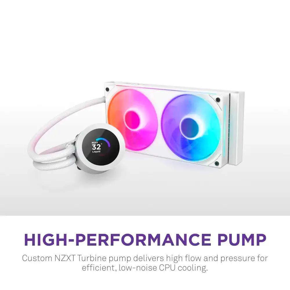Sistema de Arrefecimento Líquido NZXT Kraken Plus RGB 240 (Ecrã TFT 1,54" - Radiador 240 mm - Branco) — miniatura 4