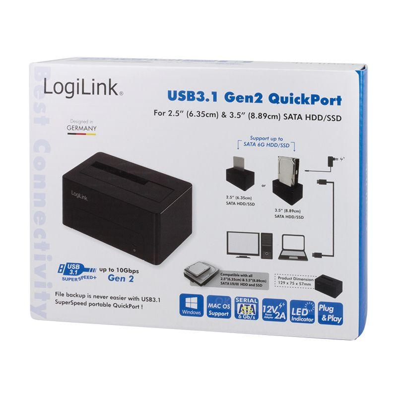 Docking Station LOGILINK QP0027 (2.5,3.5 " - Preto) — miniatura 2