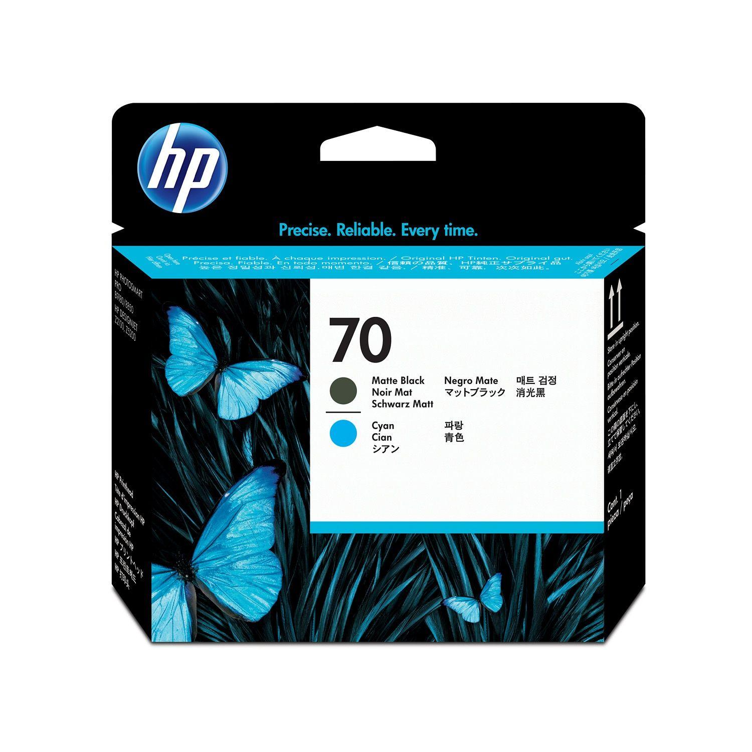 Cabeça de Impressão HP 70 C9404A (Preto Mate e Ciano), imagem 1