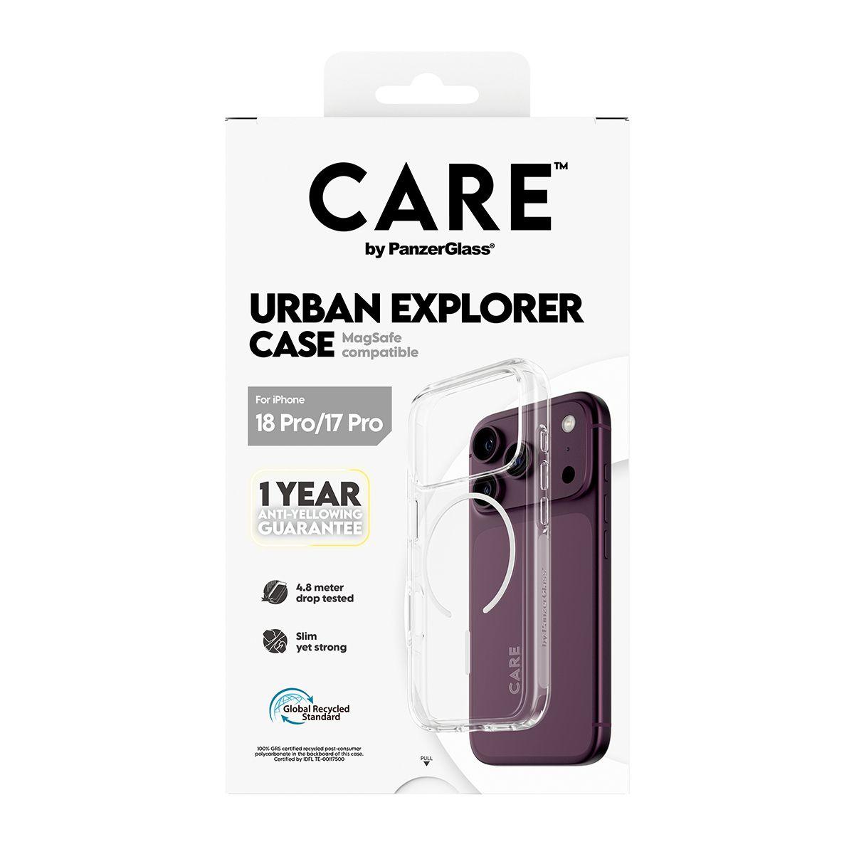 Capa para Telemóvel PANZERGLASS CARE by Urban Explorer Case (MagSafe branco - Transparente), miniatura 3