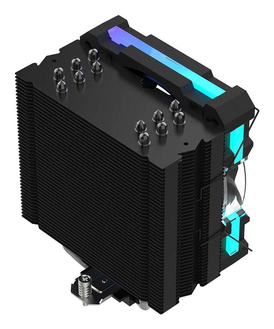 Dissipador para CPU COOLBOX H6 Ring ARGB (120 mm - 2400 RPM - Multi - Preto), miniatura 3