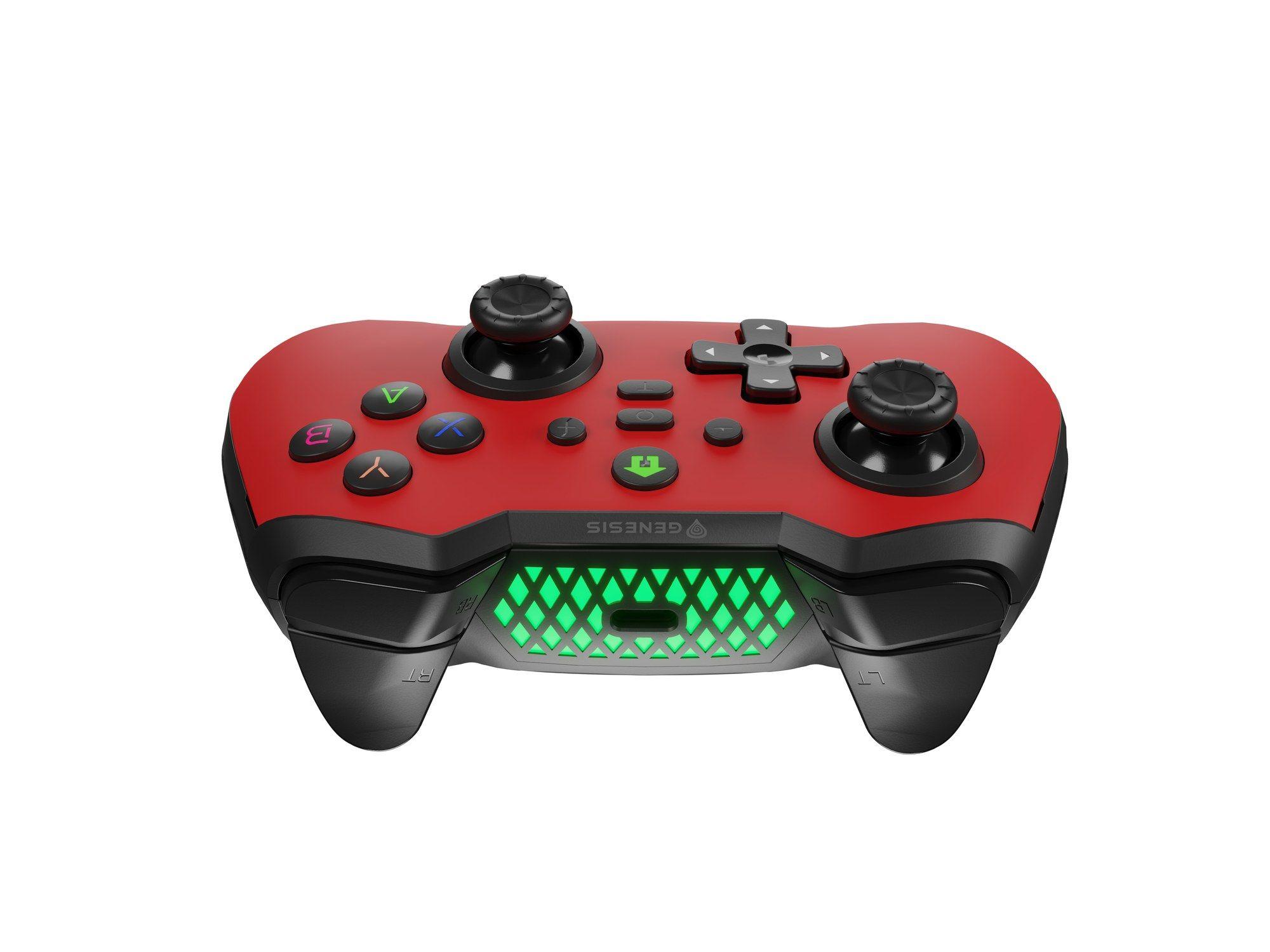 Comando Gaming GENESIS Mangan 400 (Nintendo Switch - Sem fios - Vermelho) — miniatura 4
