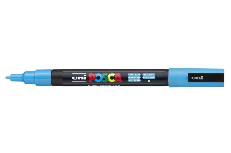 Marcador de Pintura POSCA PC-3M (Plástico - Azul-claro)