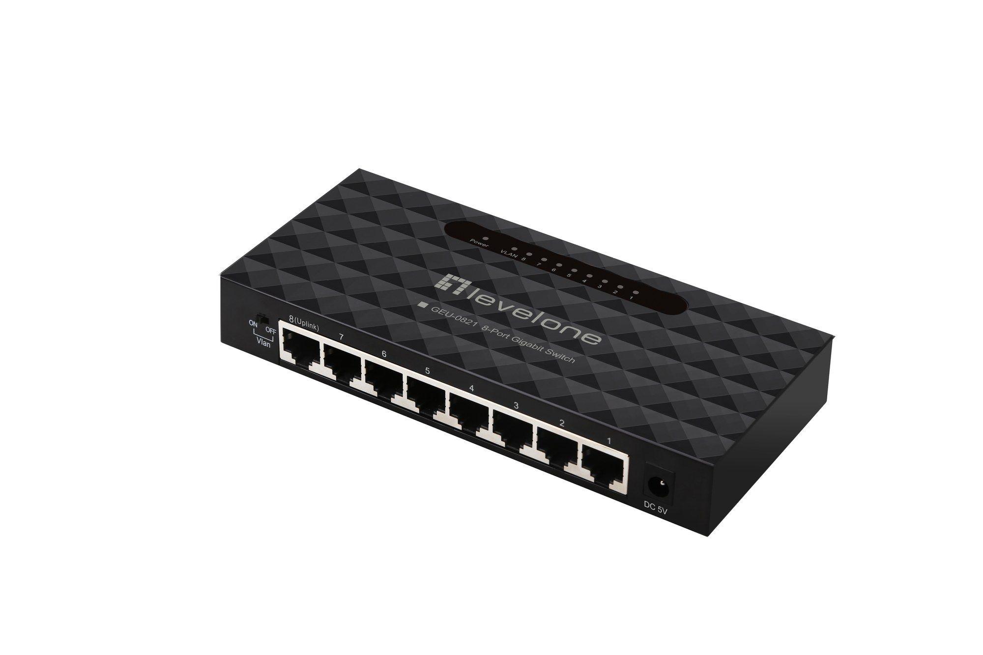 Switch de Rede Gerido LEVELONE GEU-0821 (Gigabit Ethernet) — miniatura 3