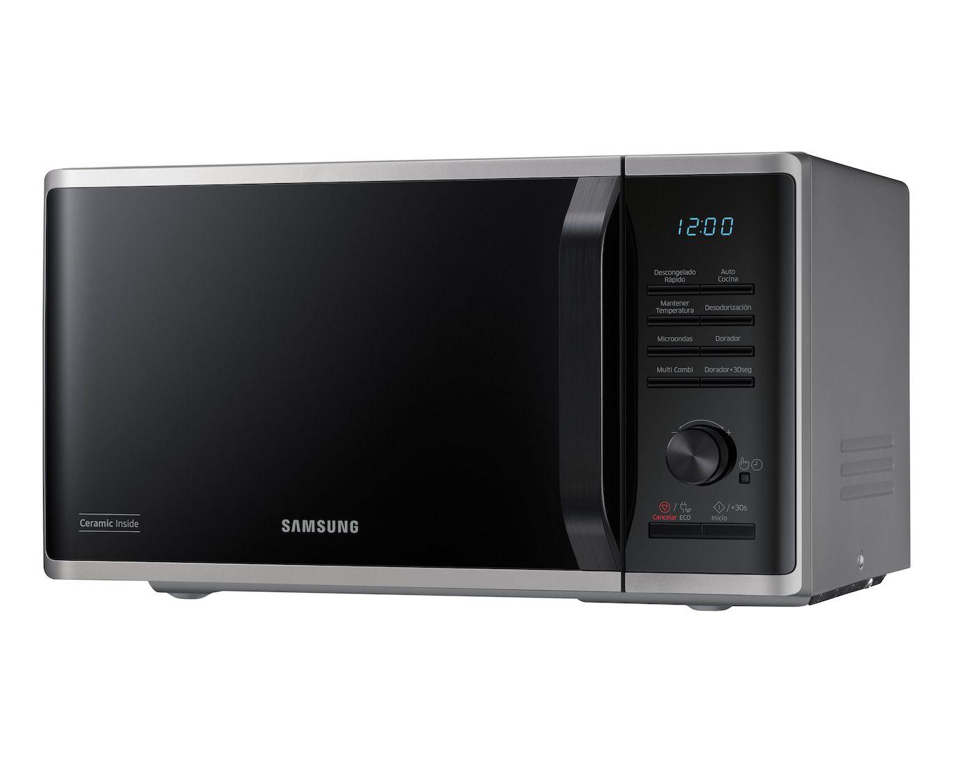 Micro-ondas Independente com Grill SAMSUNG MG23K3515AS (800 W - 1100 W - 23 l - Preto/Prateado) — miniatura 4