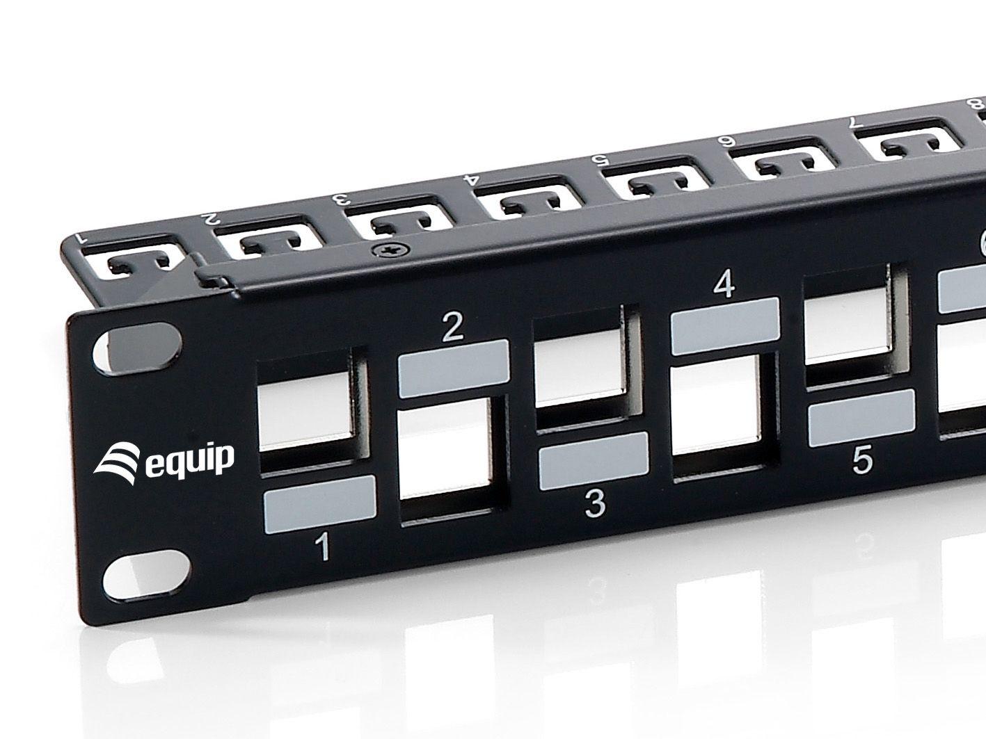 Patch Panel EQUIP 769324NEUEVERSION (24 Portas - Cat6a - 1U - Preto) — miniatura 2