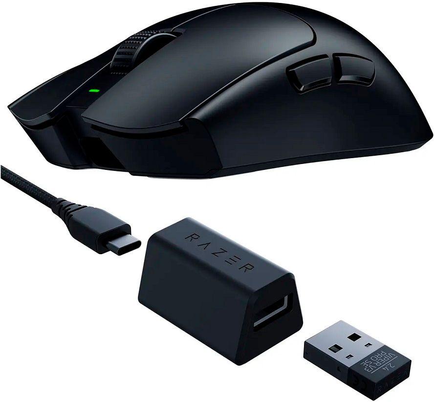 Rato Gaming Óptico RAZER Viper V3 Pro SE (Com fios e sem fios - USB Tipo-C - Preto) — miniatura 3