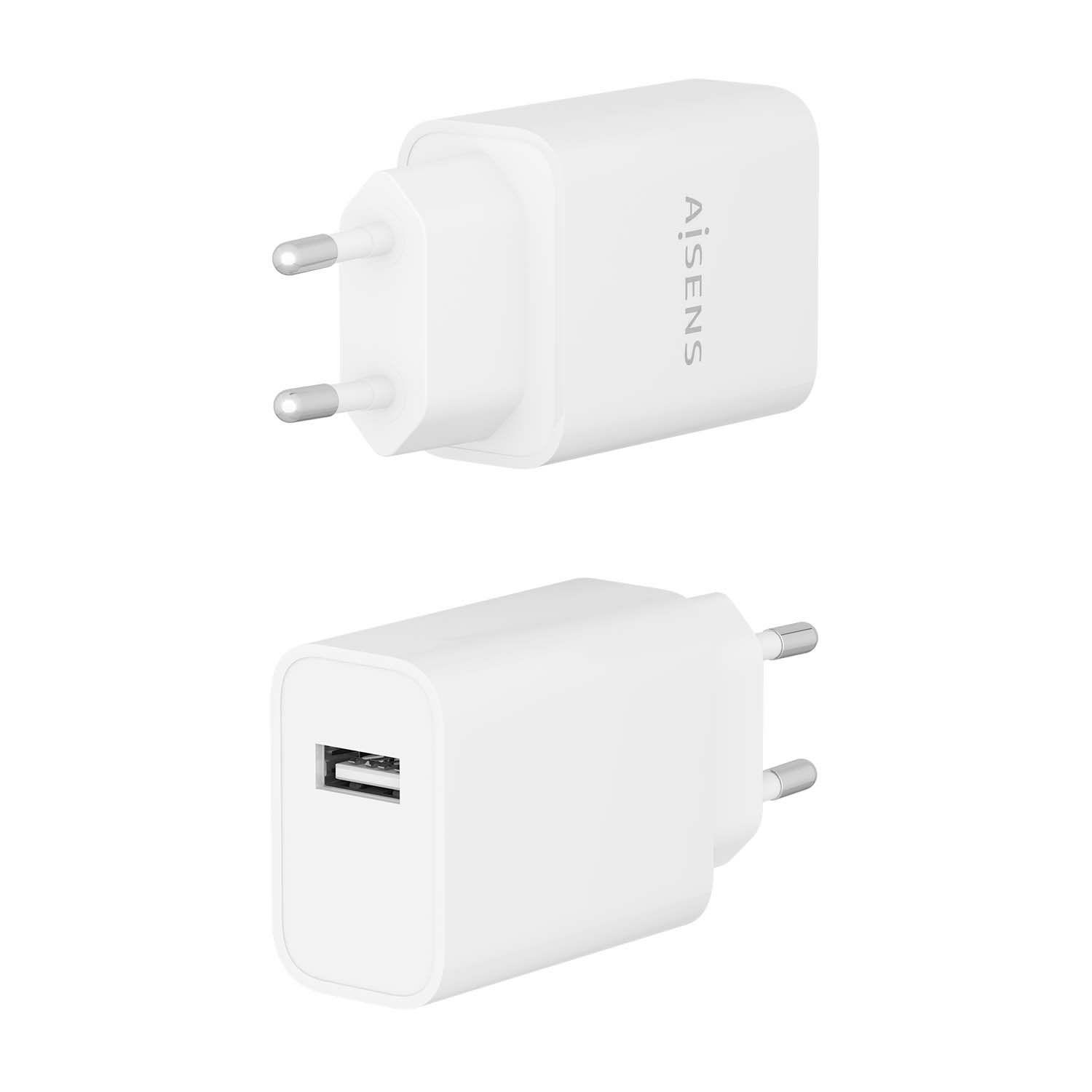 Carregador de Parede USB AISENS A110-0853 (10,5 W - Branco) — miniatura 3