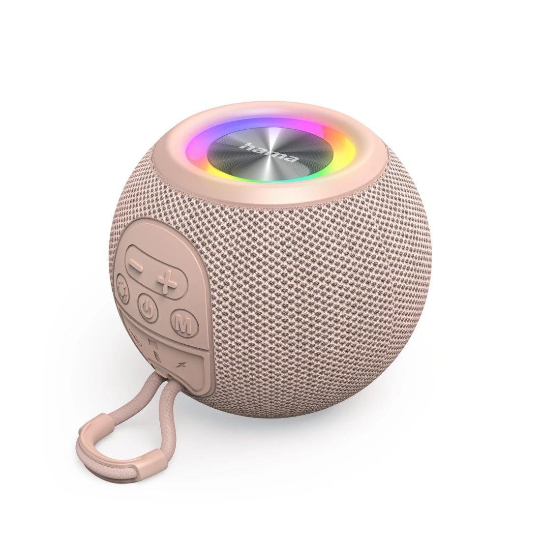 Coluna Portátil HAMA 00188240 (5 W - Com fios e sem fios - Rosa)