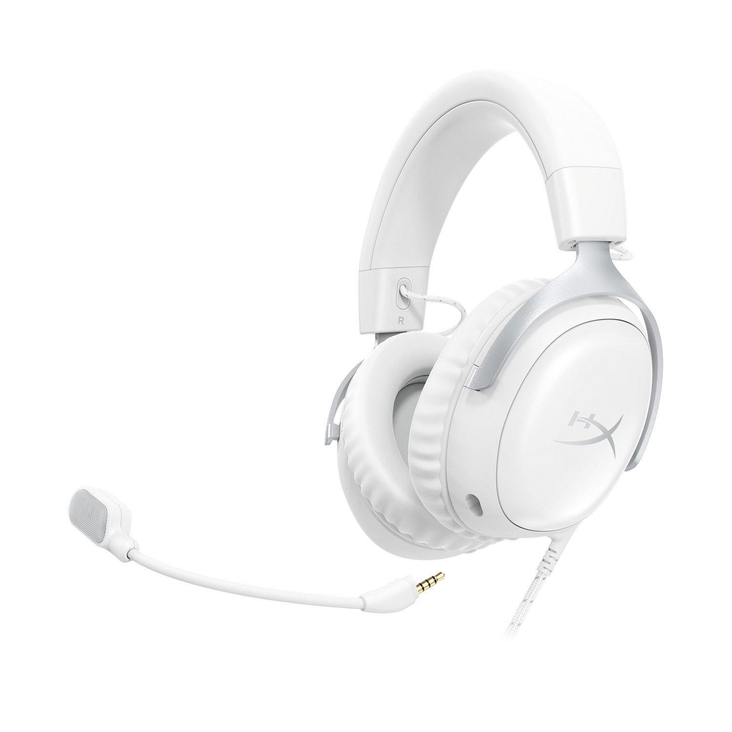 Headset Gaming HYPERX Cloud III (Binaural - Com fios - Circum-aural - Branco) — miniatura 2