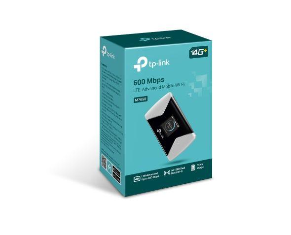 Router Portátil TP-LINK M7650 (867 Mbit/s - 2,4 GHz e 5 GHz - AC - Preto e Cinzento) — miniatura 3