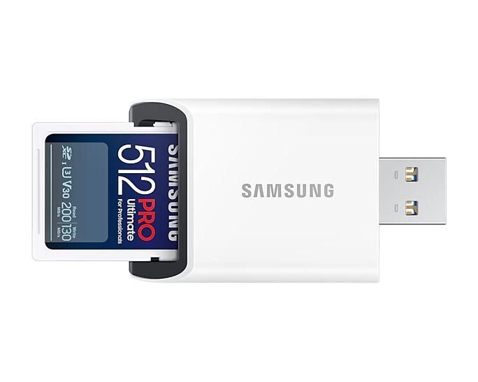 Cartão de Memória SAMSUNG PRO Ultimate MB-SY512SB/WW (512GB - 200 MB/s - Branco), miniatura 3