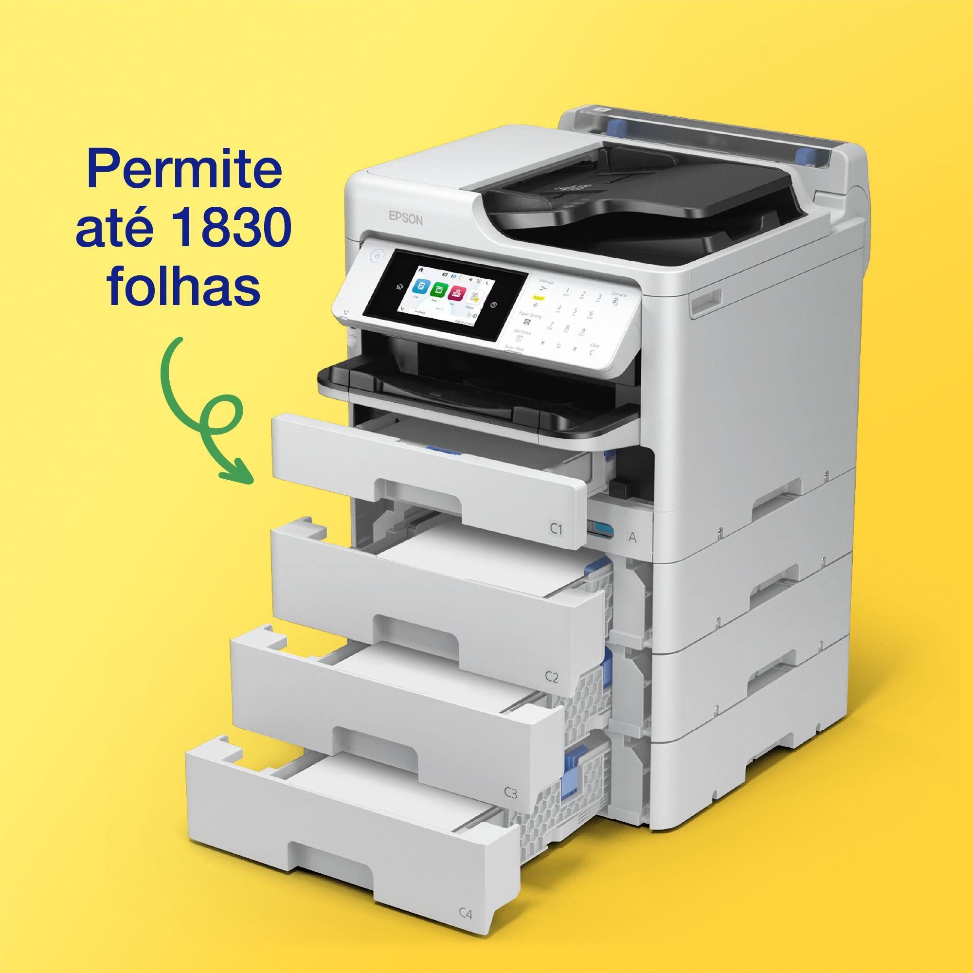 Impressora Multifunções EPSON WorkForce Pro WF-C5890DWF (A4 - Impressão a cores - 1830 folhas - Preto e Cinzento), miniatura 6