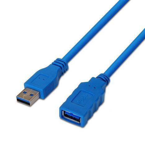 Cabo de Extensão USB AISENS A105-0045 (1 m - USB A - Azul), miniatura 3