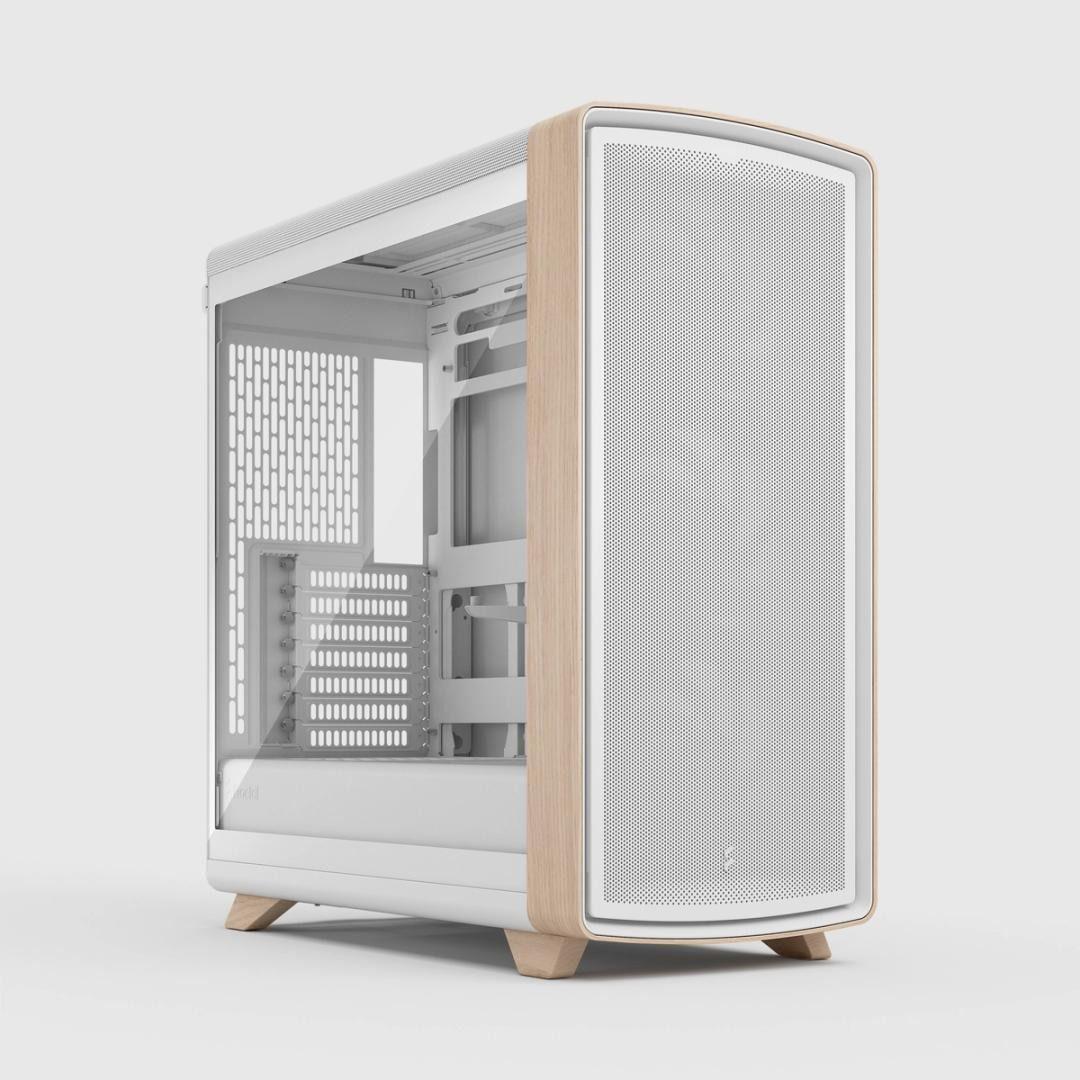 Caixa de Computador FRACTAL DESIGN Summit Chalk White TG Clear Tint (Midi Tower - Madeira, aço - 17,3 cm - Branco)