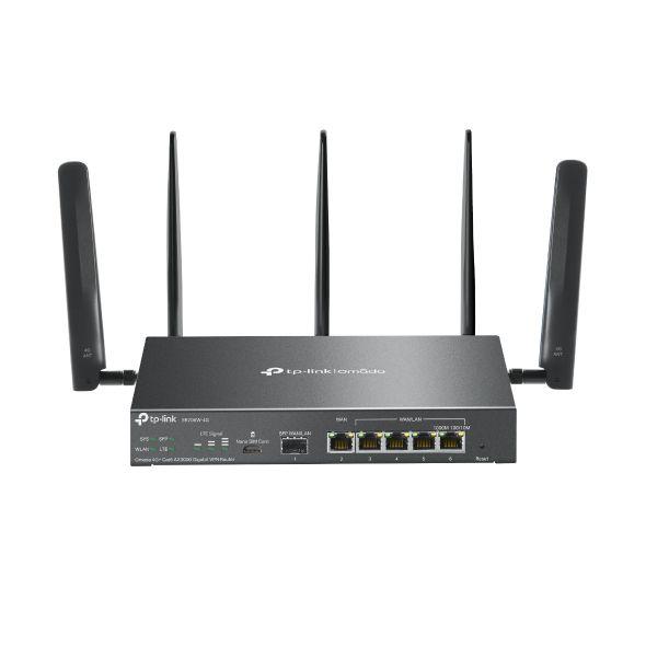 Router TP-LINK Omada ER706W-4G (Wi-Fi 6 - 2402 Mbit/s - Dual-band - Preto)