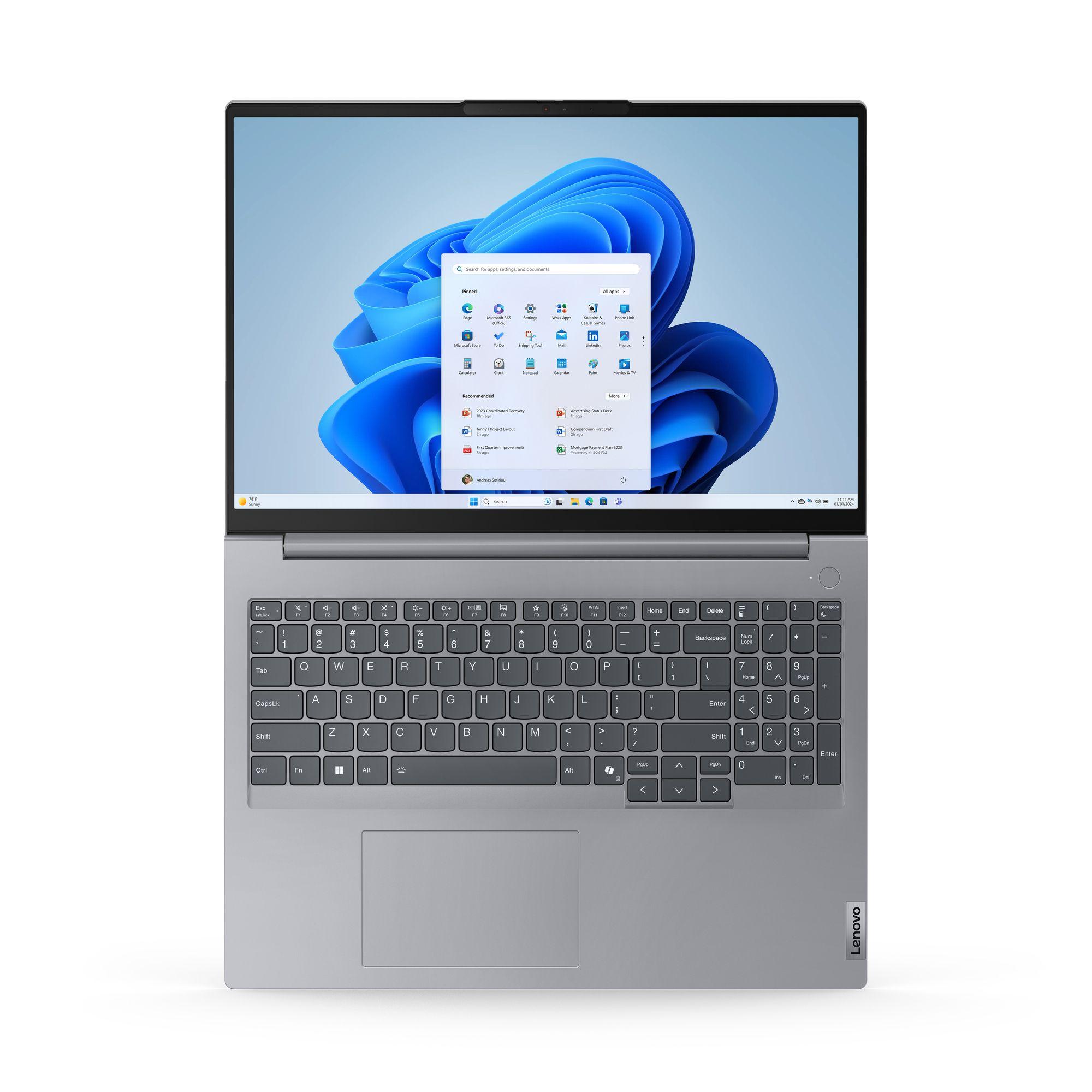 Computador Portátil LENOVO ThinkBook 16 G7 ARP 21MW007VGE (Windows 11 Pro - AMD Ryzen 7 7735HS - 2 x 16 GB - Cinzento) — miniatura 13