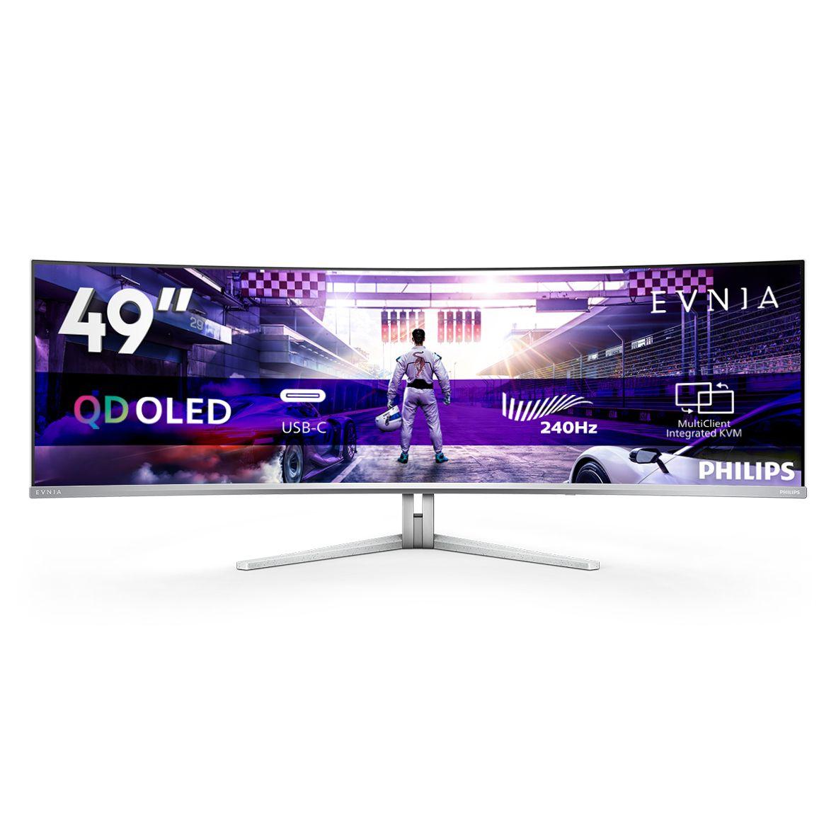 Monitor PHILIPS Evnia 49M2C8900/00 (48,9" - OLED - 240 Hz - Branco)