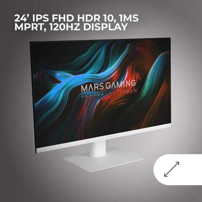 Monitor Gaming MARS GAMING MV24W (24" - Fast IPS - 120 Hz - Branco) — miniatura 4