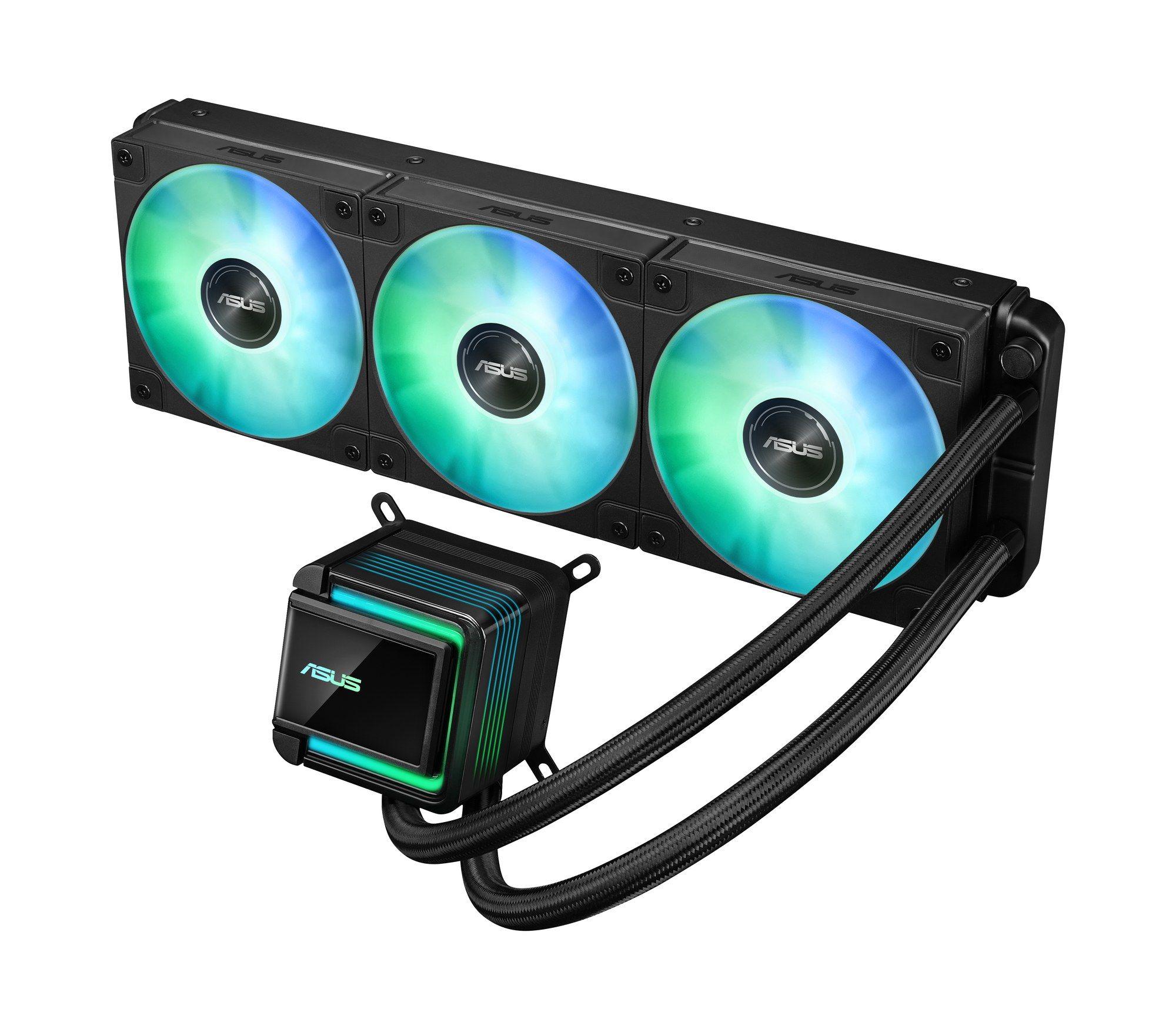 Sistema de Refrigeração Líquida ASUS LC 360 ARGB (LGA 1700, LGA 1851, AM4, AM5 - 120 mm - 1800 RPM - Preto), miniatura 3