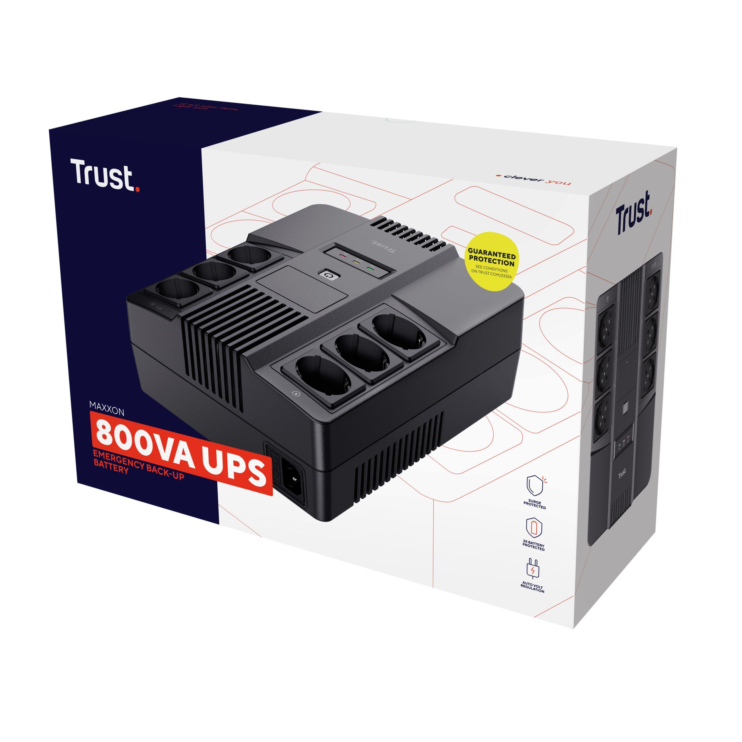 UPS TRUST Maxxon 23326 (Cabo de alimentação de entrada - Acoplador C13 - Preto) — miniatura 4