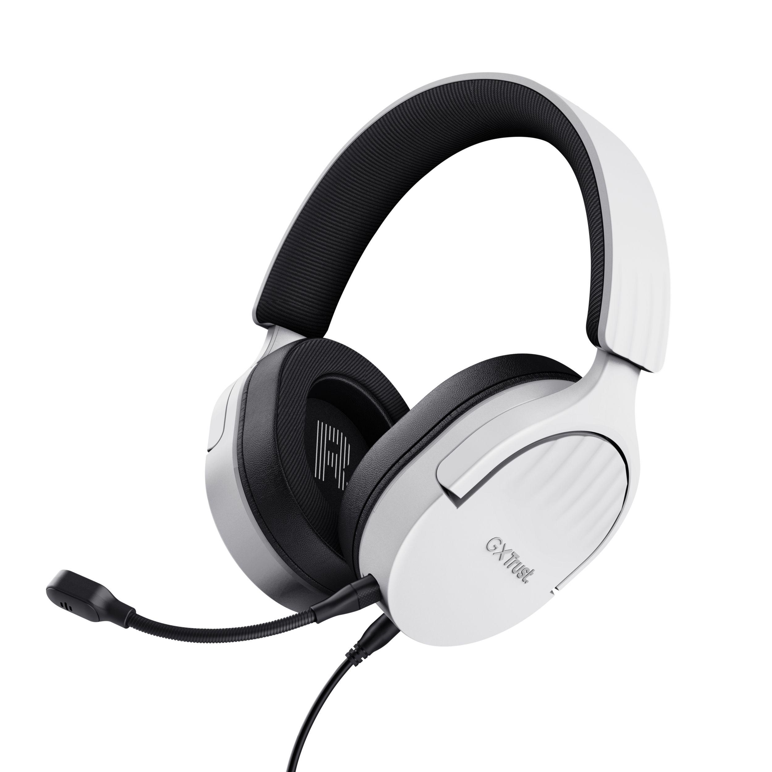 Headset Gaming TRUST GXT 489W Fayzo (Binaural - Com fios - 5 cm - Preto/Branco) — miniatura 2