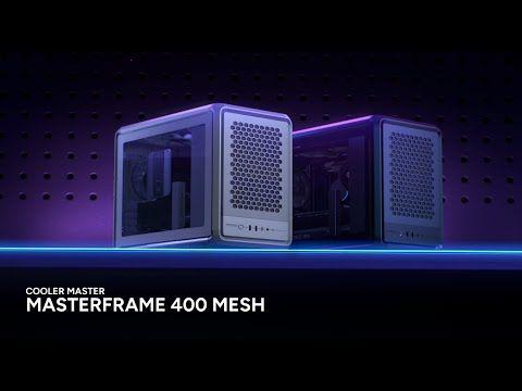 Caixa de Computador COOLER MASTER MasterFrame 400 Mesh Silver (Micro ATX, Mini-ITX - Midi Tower - 19 cm - Prateado) — miniatura 2