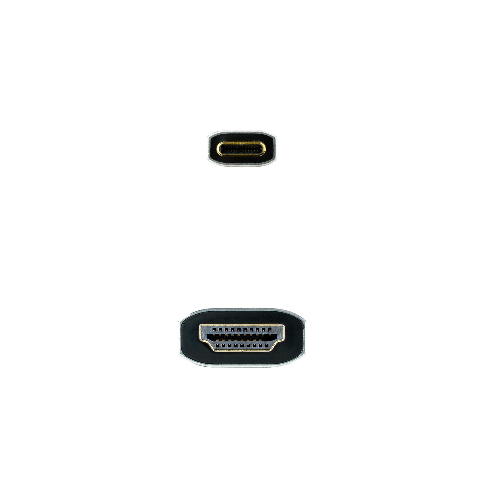 Cabo Conversor NANOCABLE 10.15.5162 (1,8 m - HDMI Type A - USB Type-C - Preto) — miniatura 3