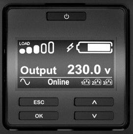 UPS Online APC SRT2200RMXLI-NC (Acoplador C13, Acoplador C19 - Preto) — miniatura 4