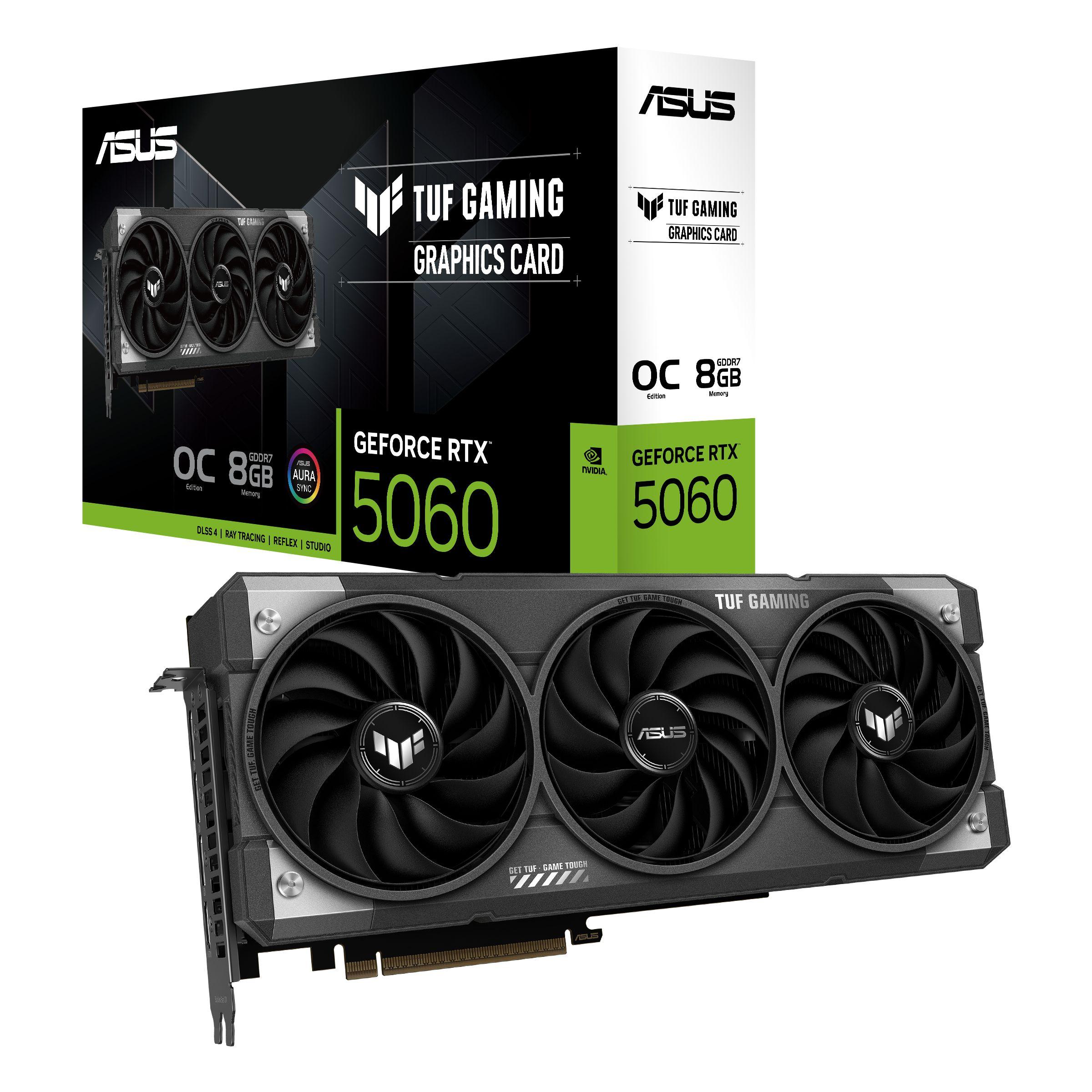 Placa Gráfica ASUS TUF Gaming GeForce RTX 5060 OC (GeForce RTX 5060 - 28 Gbps - 8 GB - Preto) — miniatura 11