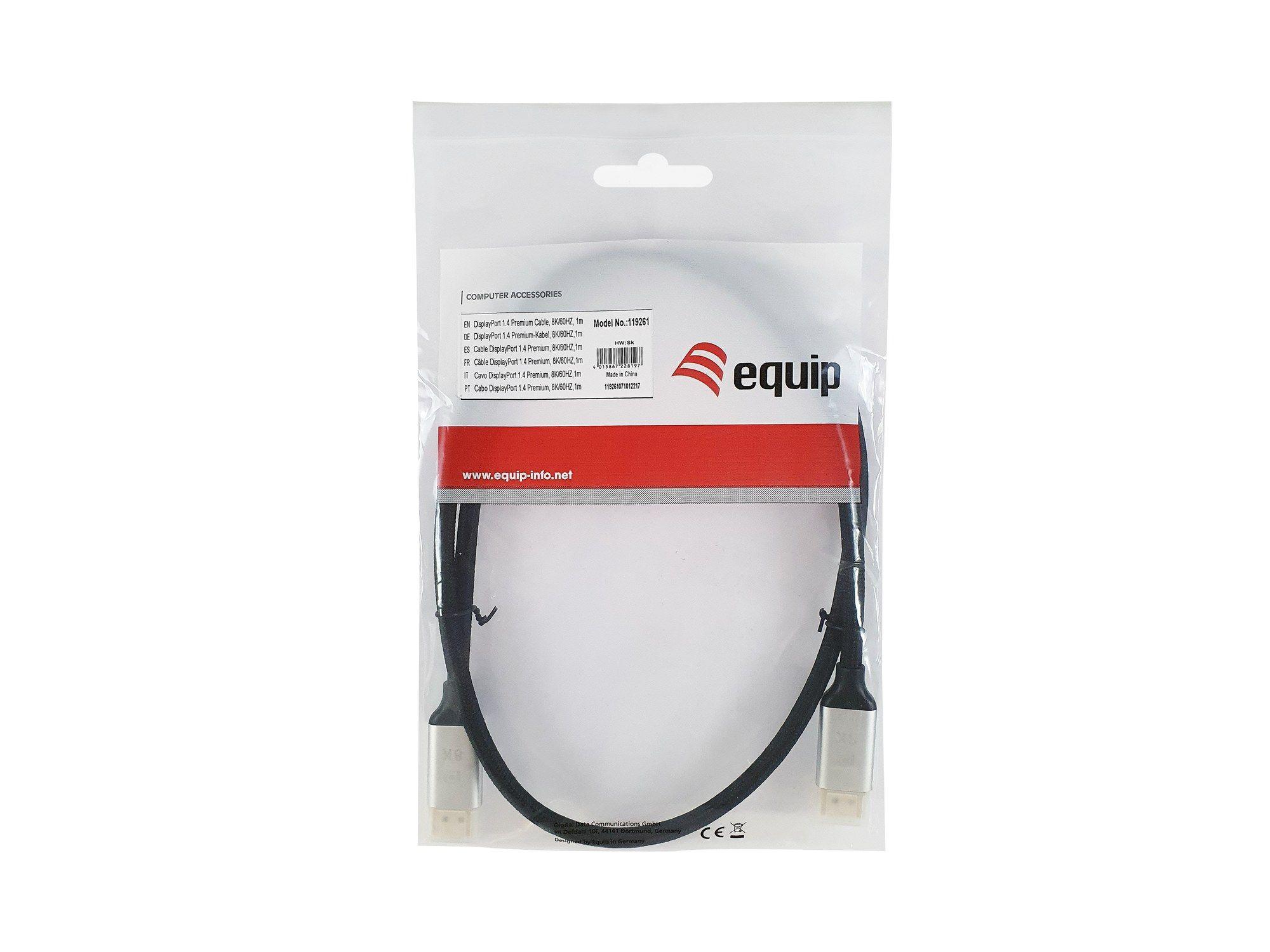 Cabo DisplayPort EQUIP 119265 (5 m - Preto e Alumínio) — miniatura 3