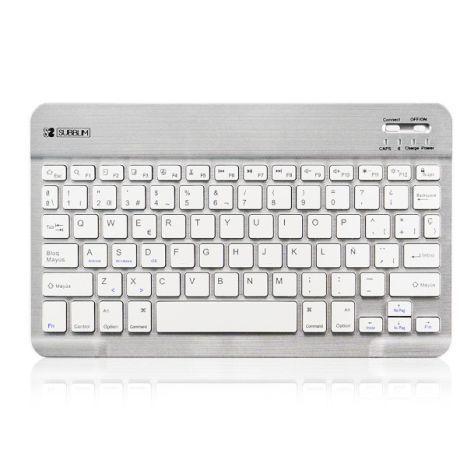 Teclado SUBBLIM Smart BT (Espanhol - Padrão - Bluetooth - Prateado e Branco), miniatura 3