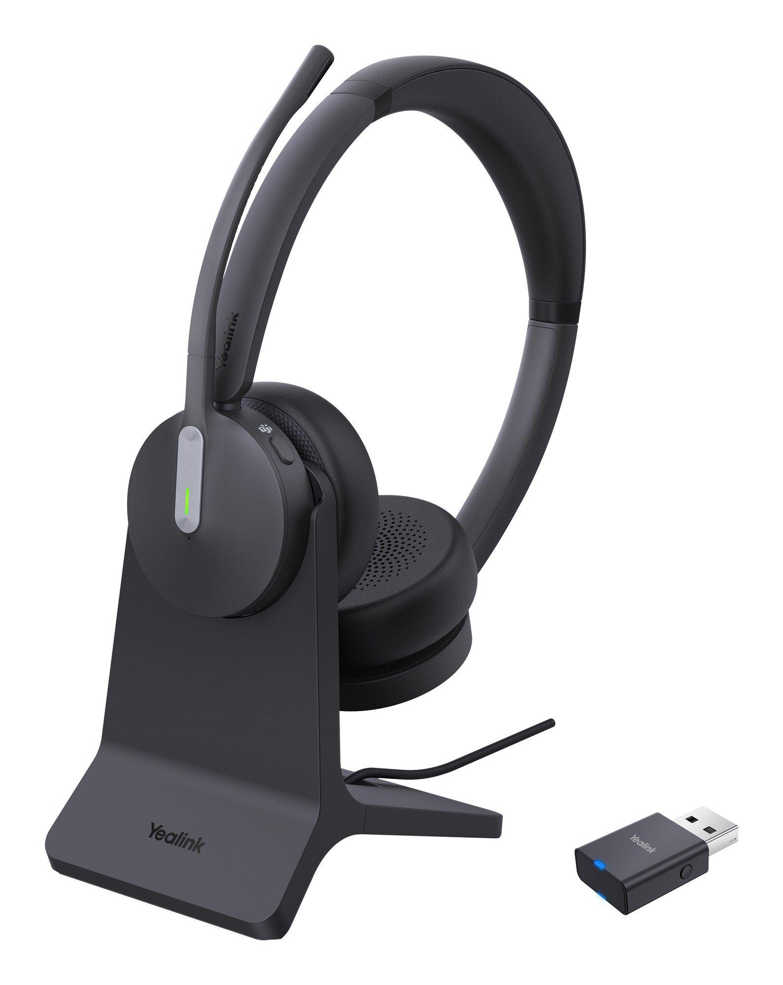 Headset YEALINK WH64 Hybrid Dual (Binaural - Sem fios - Supra-aural - Preto)